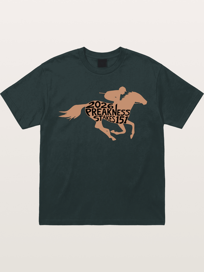 Preakness Stakes 151 Horse Silhouette Gildan T-shirt