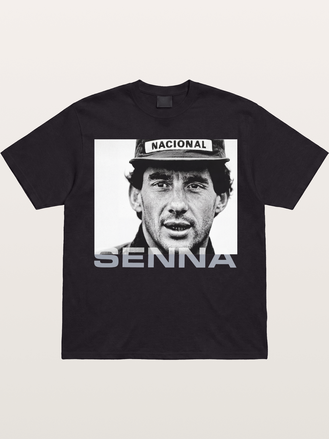 Ayrton Senna Black White Portrait Gildan T-shirt