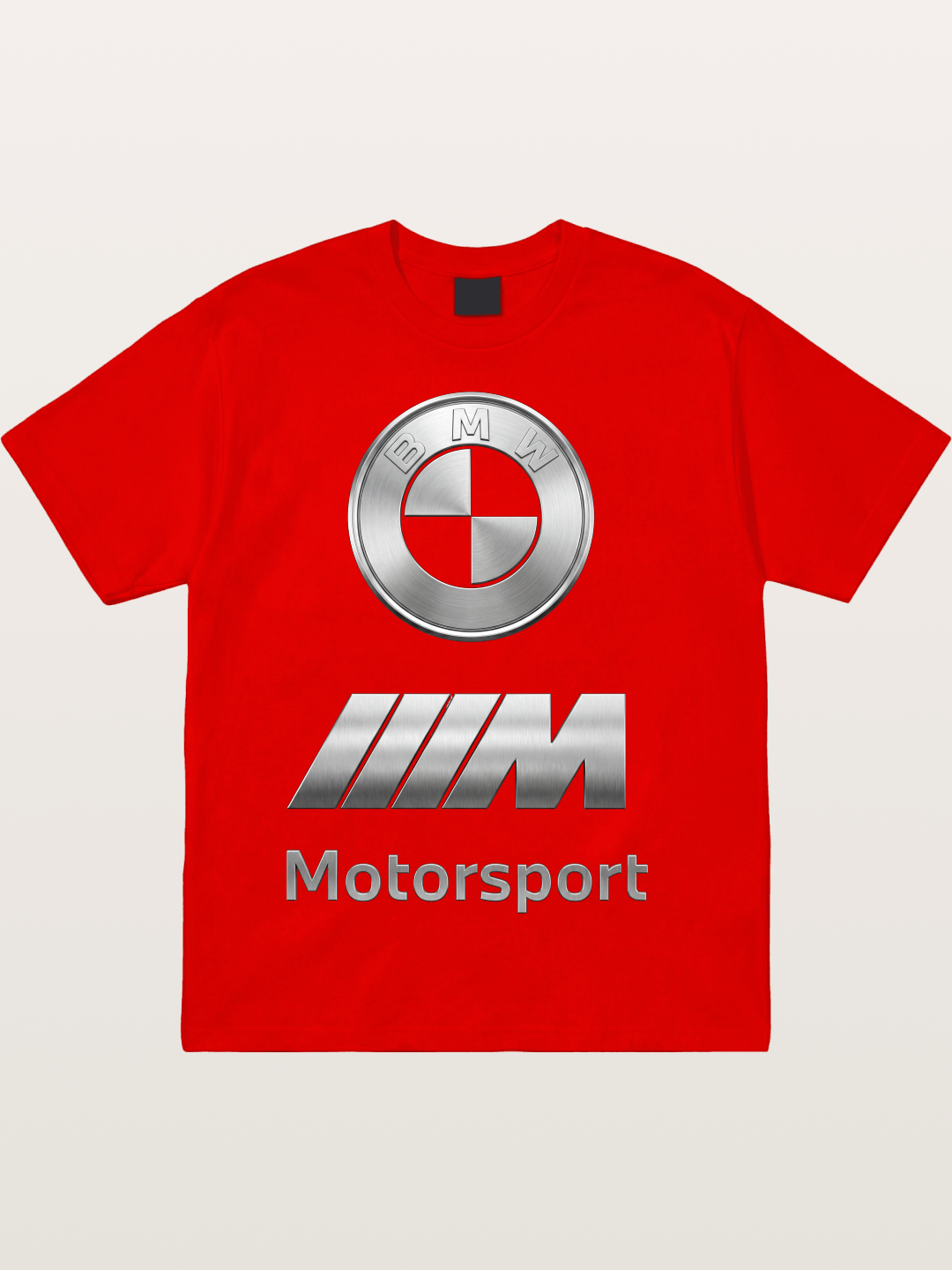 BMW Motorsport Metal Logo Art Cotton T-shirt