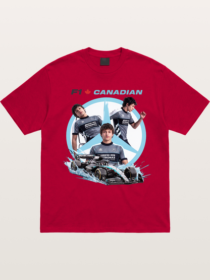 Canadian F1 Mercedes Racing Poster Gildan T-shirt
