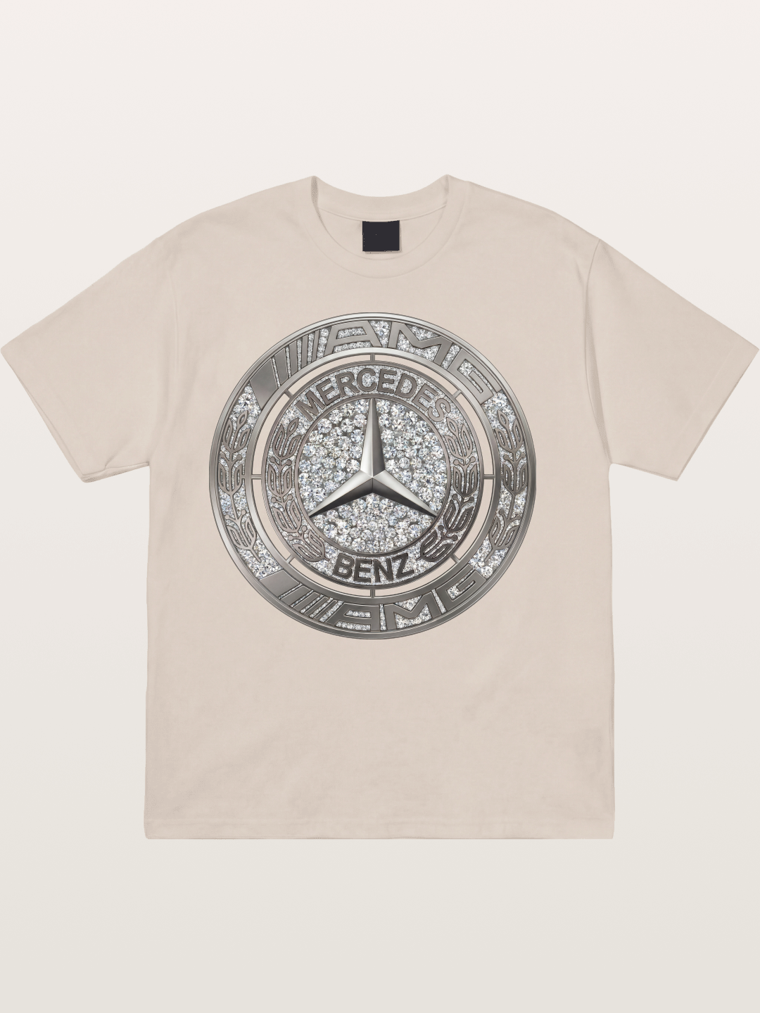 Mercedes Diamond Logo Art Cotton T-shirt