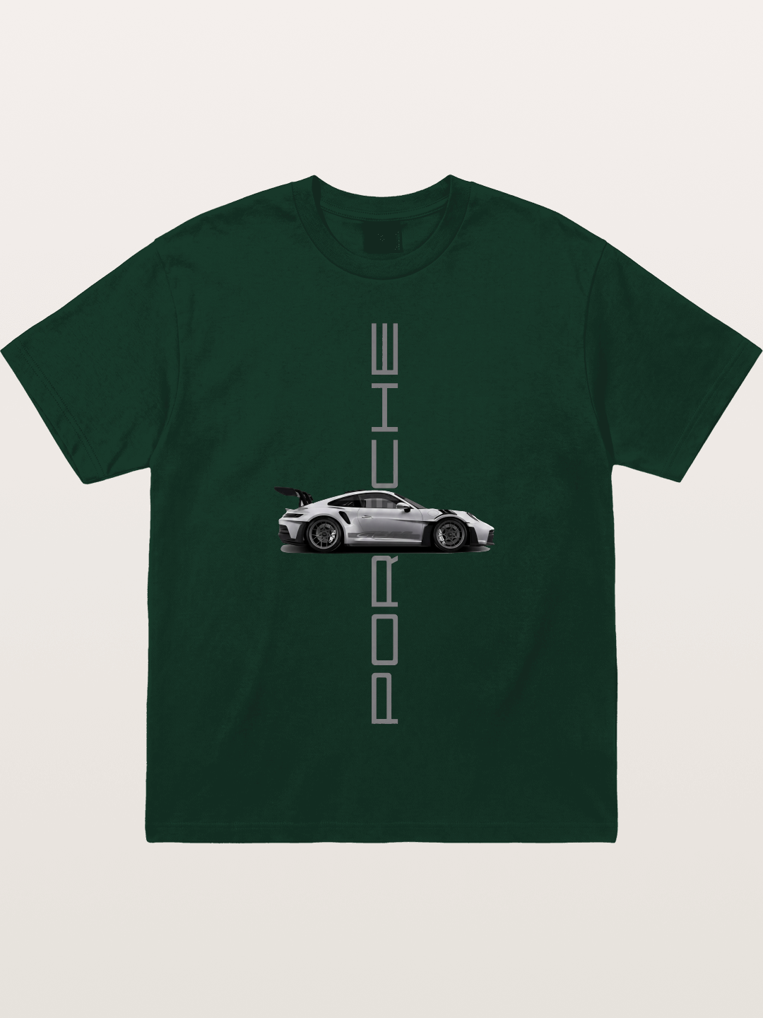 Porsche 911 Vertical Text Design Gildan T-shirt