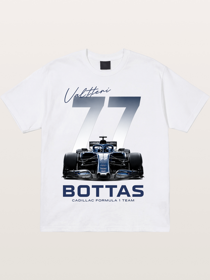 Valtteri Bottas Cadillac F1 77 Cotton T-shirt