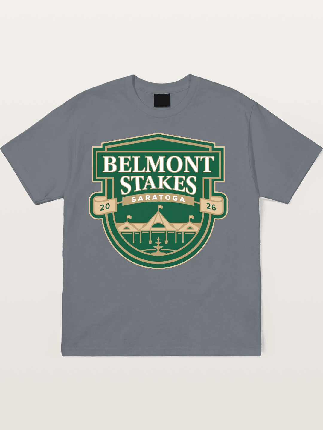 Belmont Stakes Shield Crest Cotton T-shirt