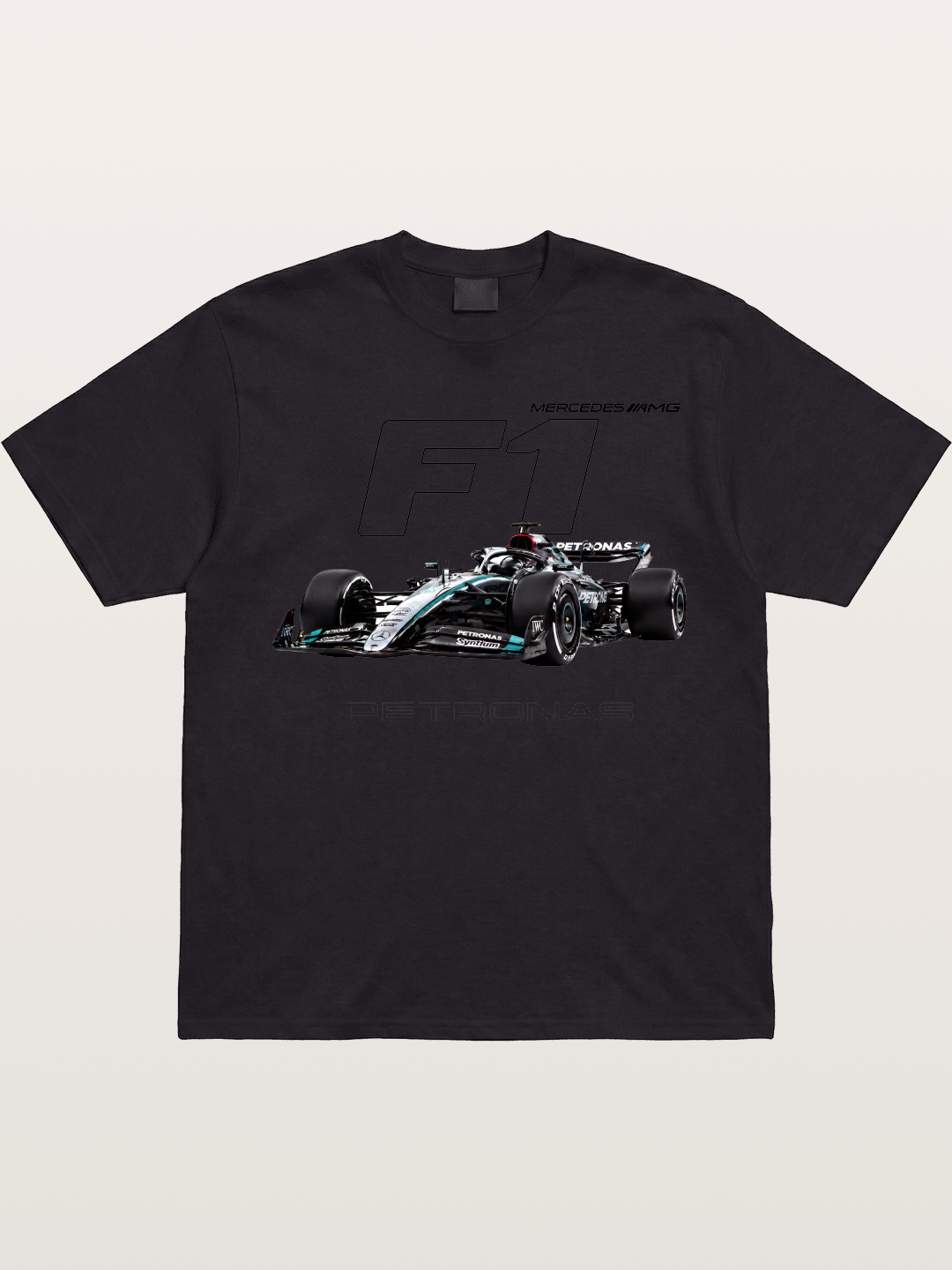 Mercedes F1 Formula Car Print Gildan T-shirt