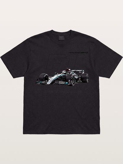 Mercedes F1 Formula Car Print Gildan T-shirt