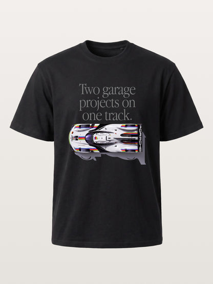 Le Mans Racer Two Garage Quote Gildan T-shirt