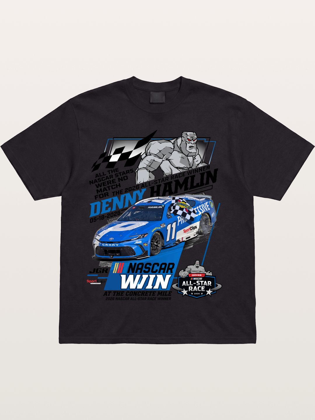 Denny Hamlin #11 2026 All-Star Win Cotton T-shirt
