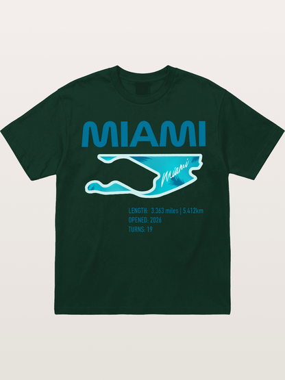 Miami F1 Circuit Map 2026 Gildan T-shirt