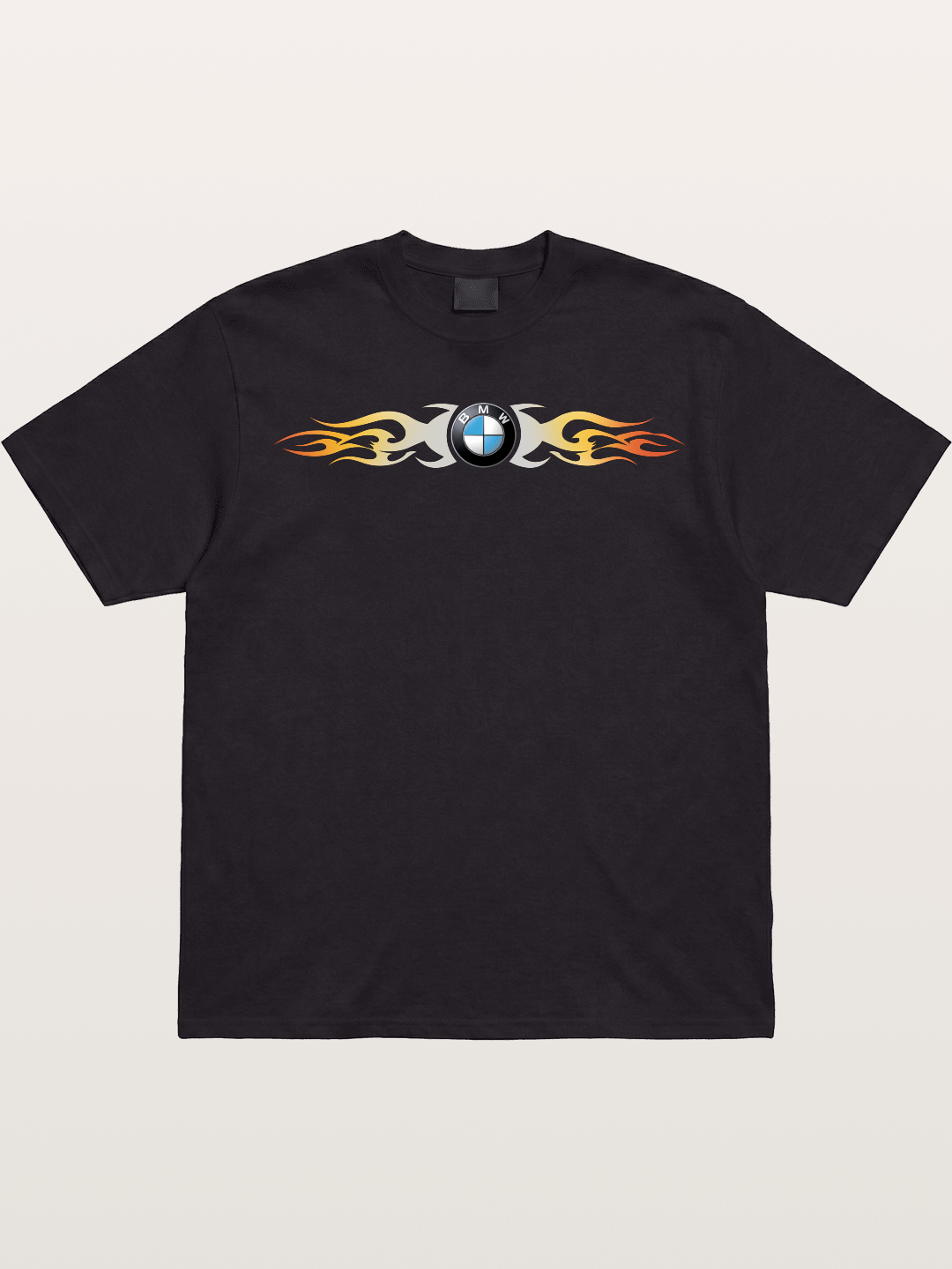 BMW Roundel Flame Stripe Gildan T-shirt