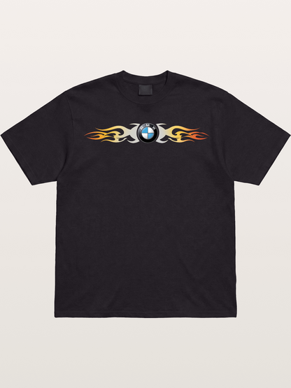 BMW Roundel Flame Stripe Gildan T-shirt