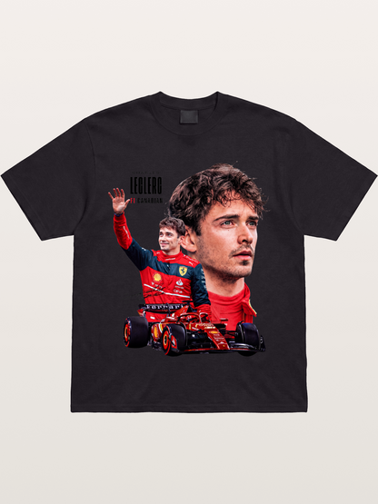 Leclerc Ferrari F1 Collage Art Gildan T-shirt