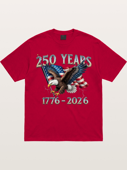 American Eagle 250th Anniversary Flag Gildan T-shirt