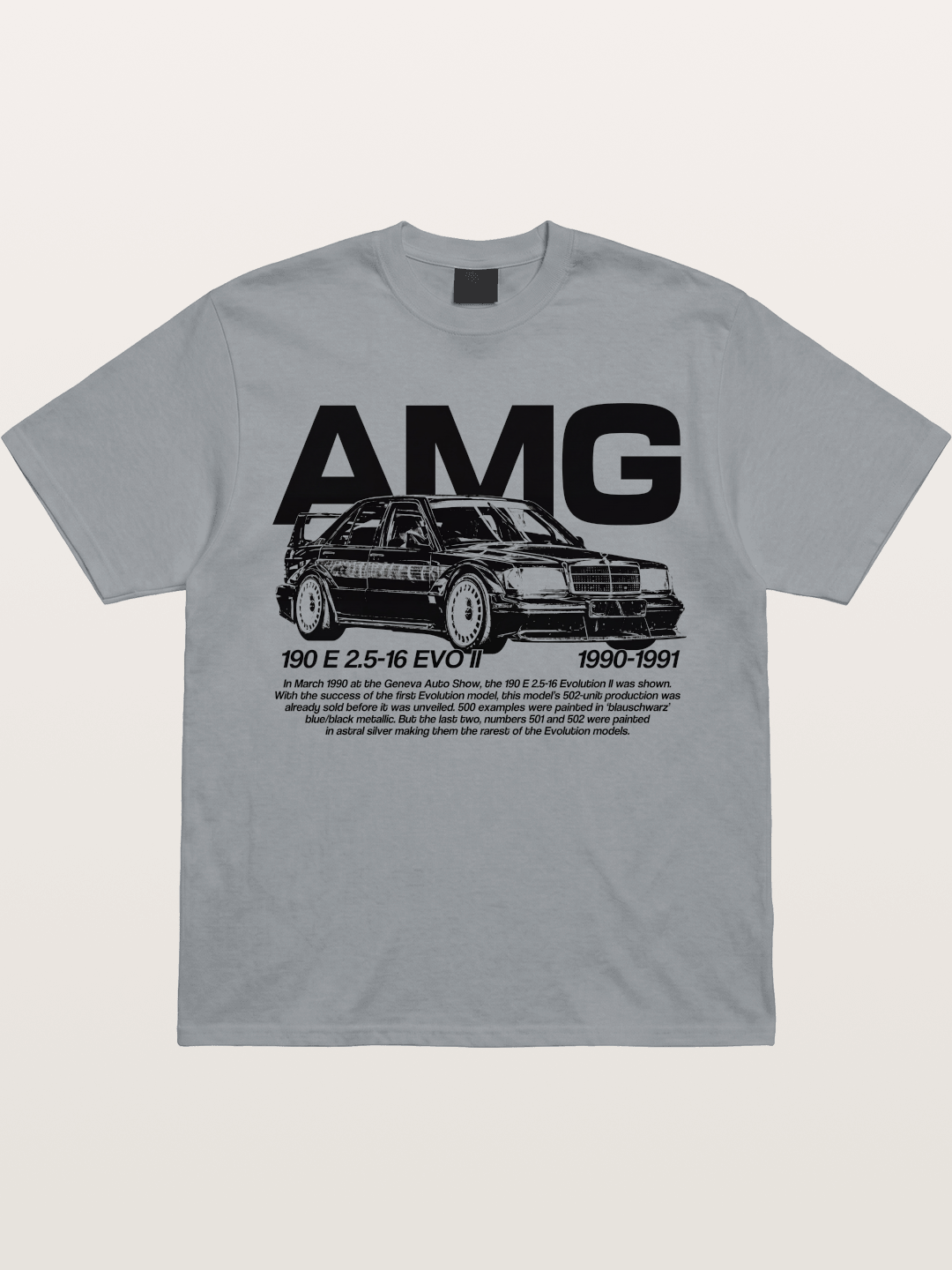 AMG 190E EVO Racing Car Art Gildan T-shirt