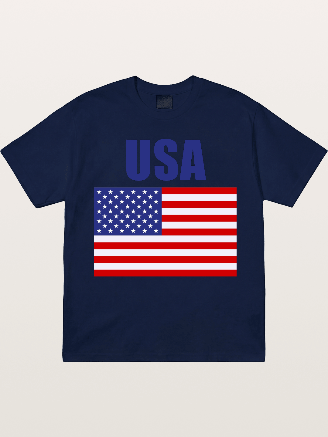 Simple USA American Flag Gildan T-shirt