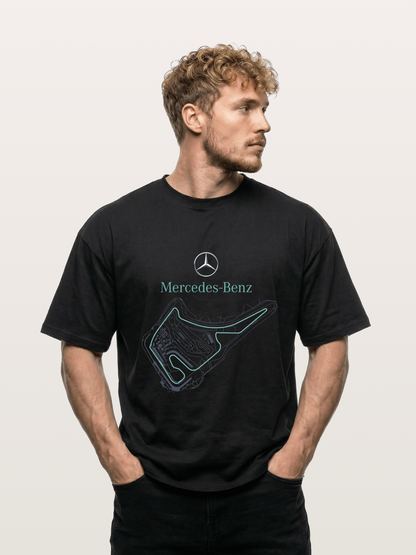 Mercedes Benz Circuit Track Graphic Gildan T-shirt