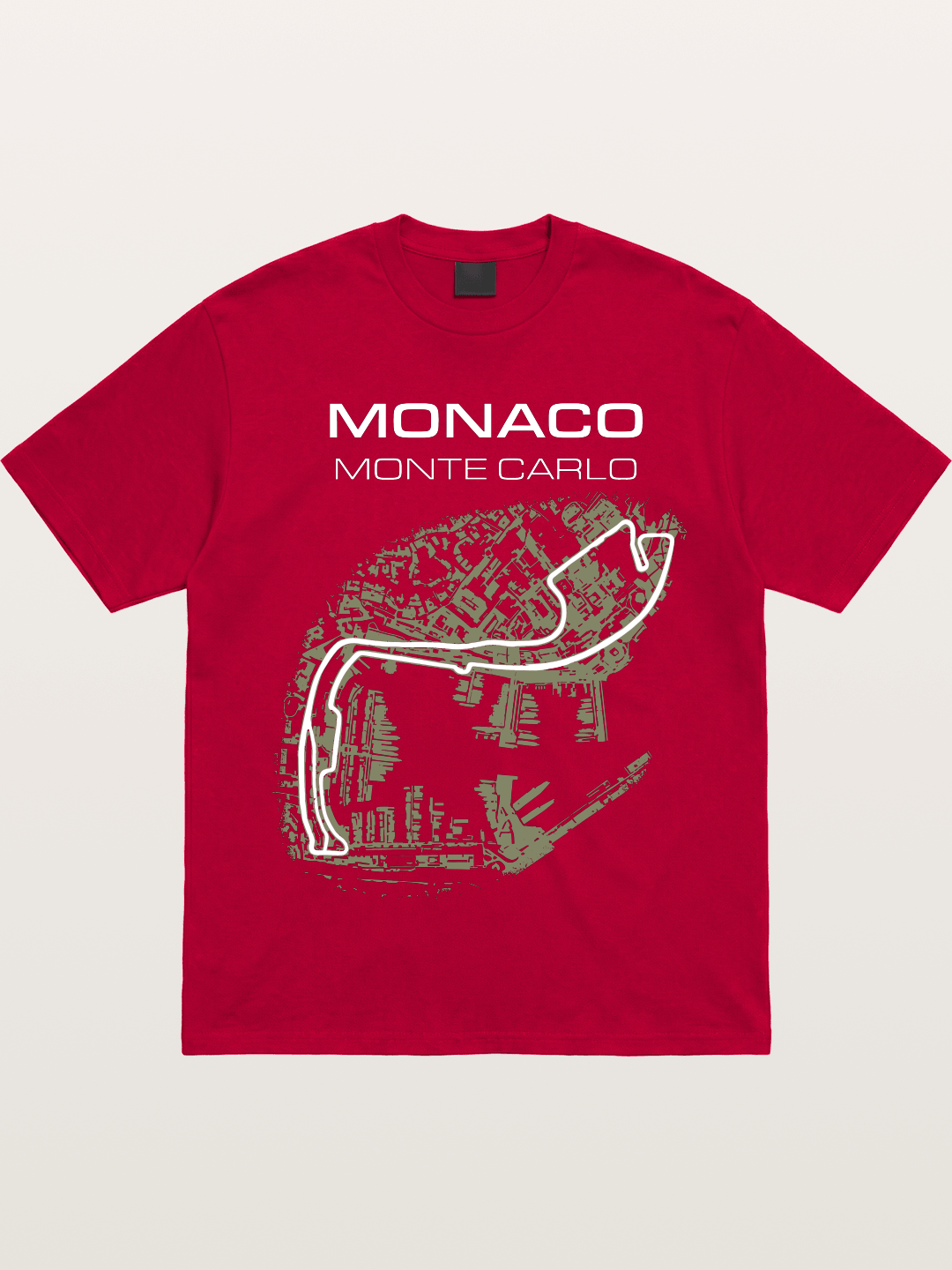 Monaco Grand Prix Vintage City Circuit Map Gildan T-shirt