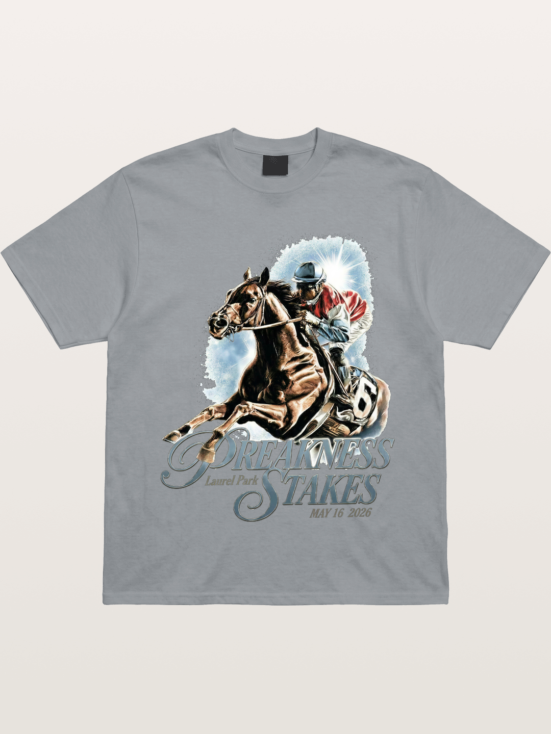 Preakness Stakes Jockey Poster Gildan T-shirt
