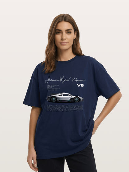 V6 Hybrid Power Cotton T-shirt