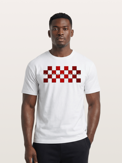 Checkered Ring Cotton T-shirt