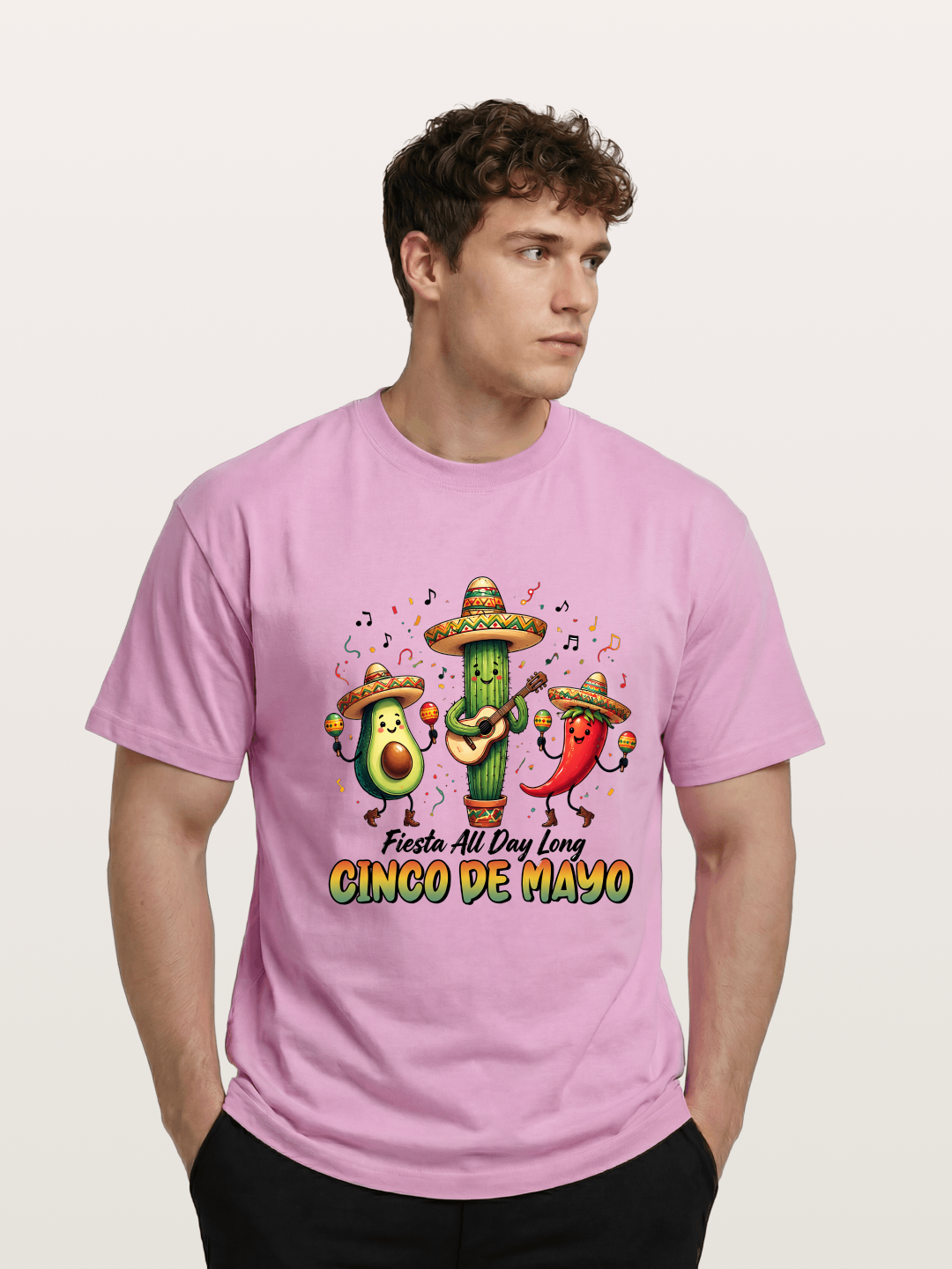 Mexican Fiesta Cartoon Characters Gildan T-shirt