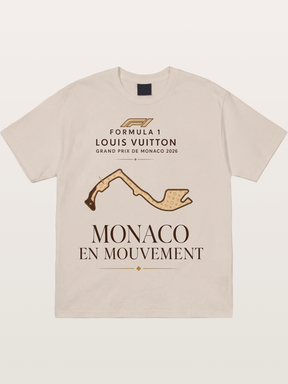 LV Monaco Track Pattern Art Cotton T-shirt