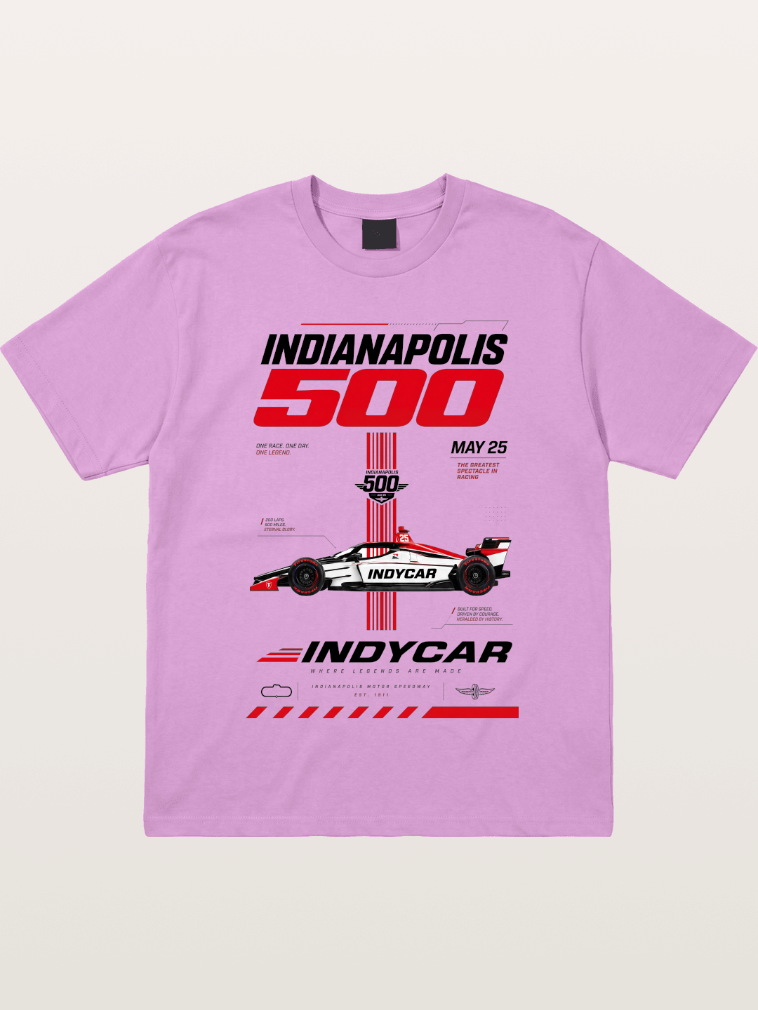 IndyCar Indianapolis 500 Poster Gildan T-shirt