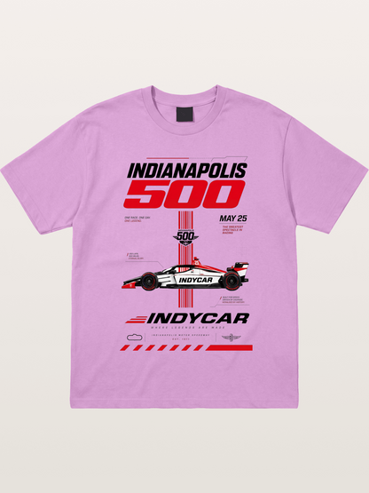 IndyCar Indianapolis 500 Poster Gildan T-shirt