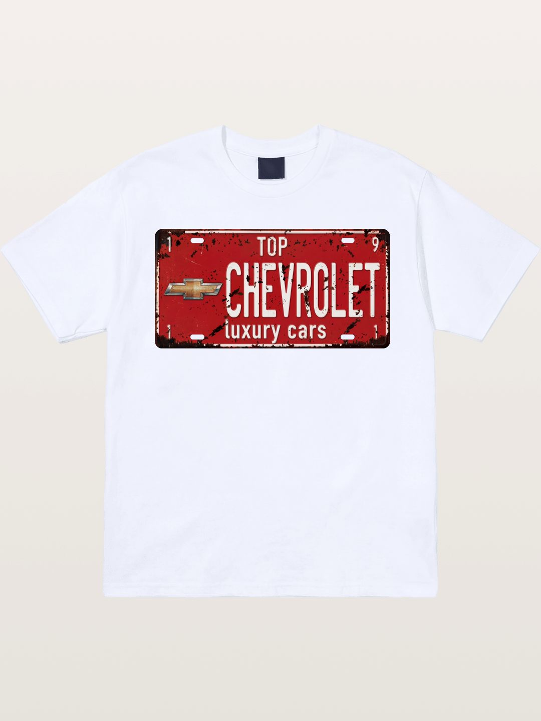 Chevrolet License Plate Gildan T-shirt