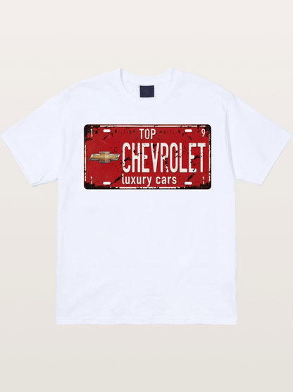 Chevrolet License Plate Gildan T-shirt