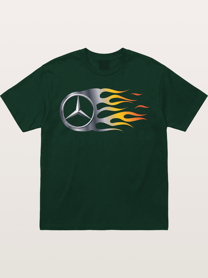 Mercedes Star With Flame Design Gildan T-shirt