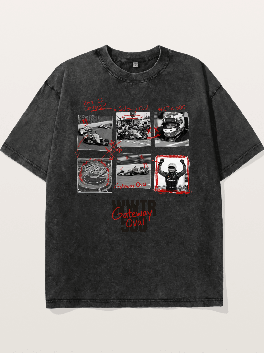 Scrapbook WWTR500 Race Print Washed T-shirt