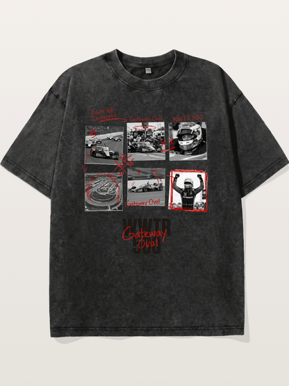Scrapbook WWTR500 Race Print Washed T-shirt