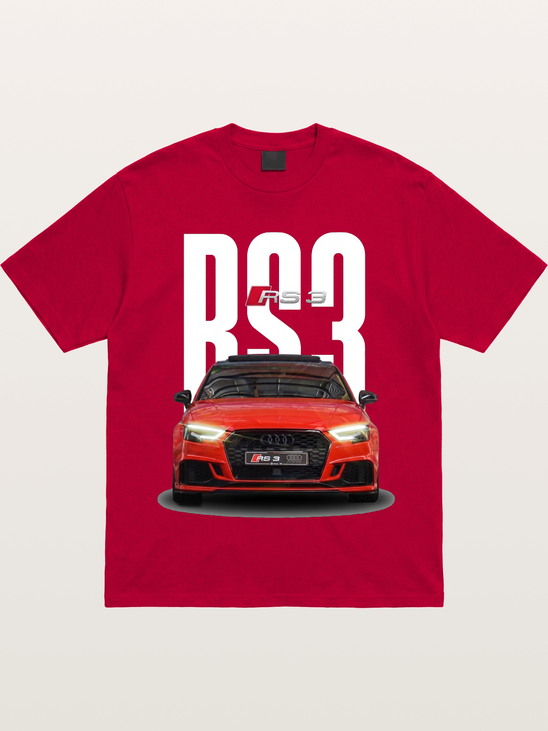 Audi RS3 Red Performance Sedan Gildan T-shirt