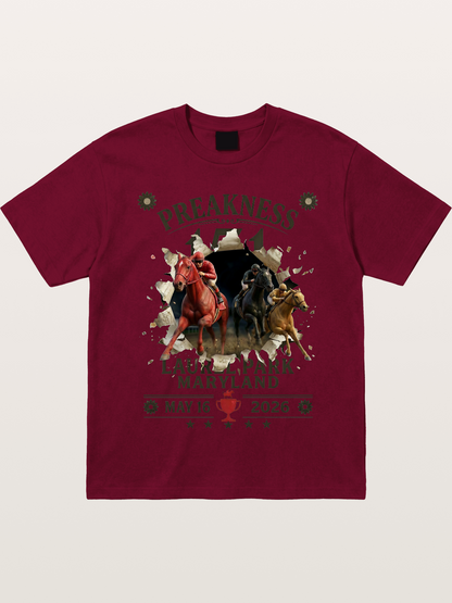Preakness 151 Breakthrough Horse Art Gildan T-shirt