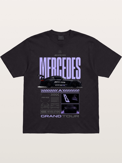 Purple Haze Mercedes Supercar Cotton T-shirt