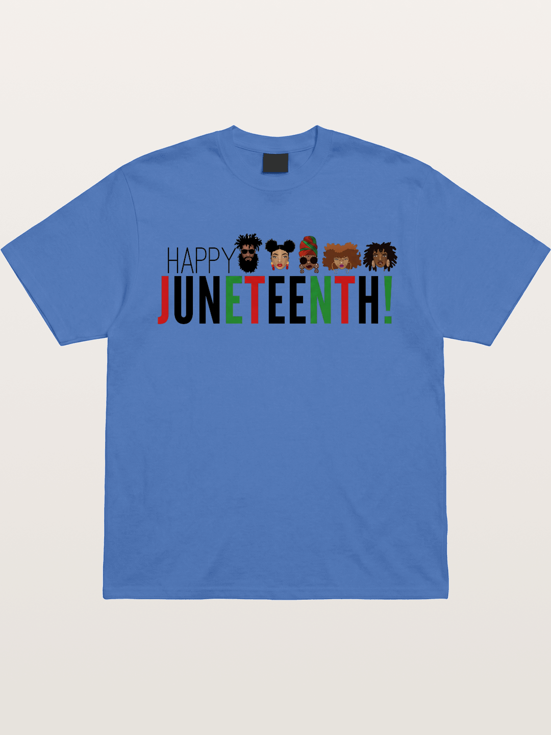 Happy Juneteenth Diverse Faces Gildan T-shirt