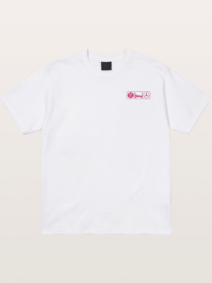 Eat Sleep Mercedes Pink Print Cotton T-shirt