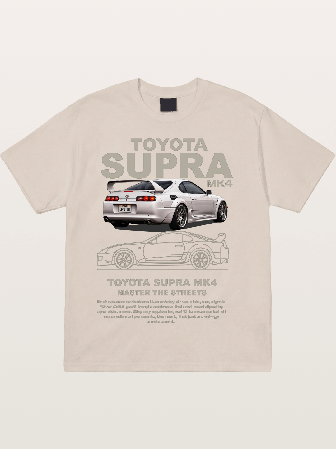 Supra MK4 Line Art & Full View Cotton T-shirt