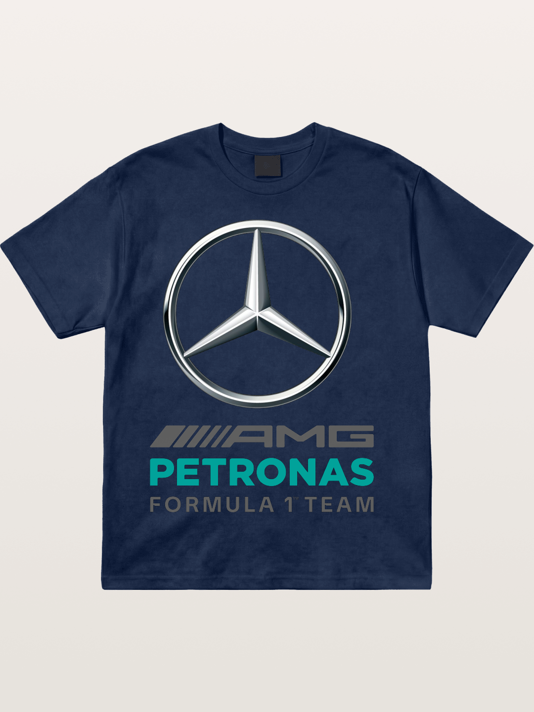 F1 Mercedes Petronas Team Logo Cotton T-shirt