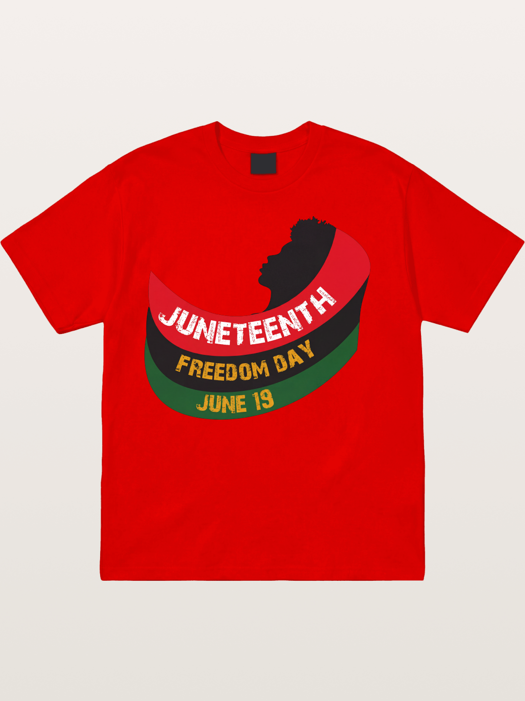 Juneteenth Freedom Day Silhouette Cotton T-shirt