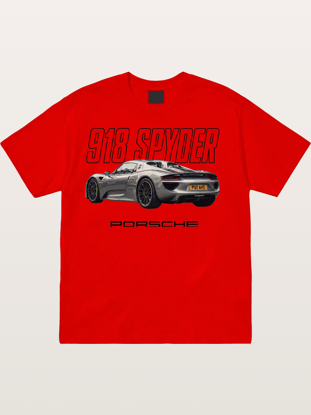 Porsche 918 Spyder Graphic Art Cotton T-shirt