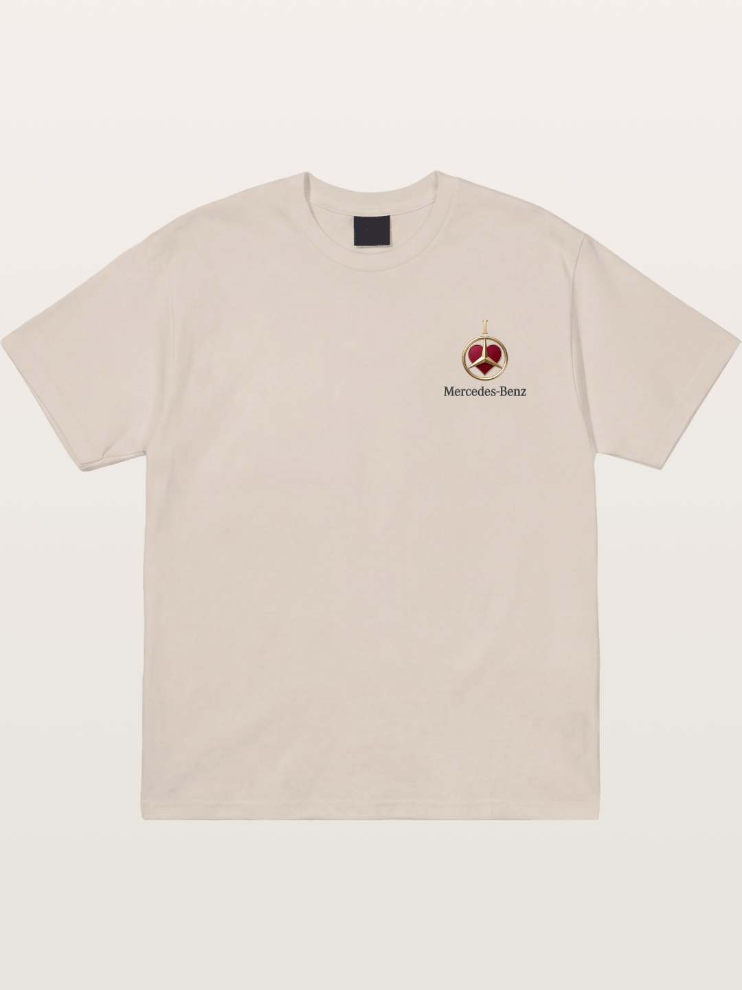 Mercedes Love Logo Art Cotton T-shirt