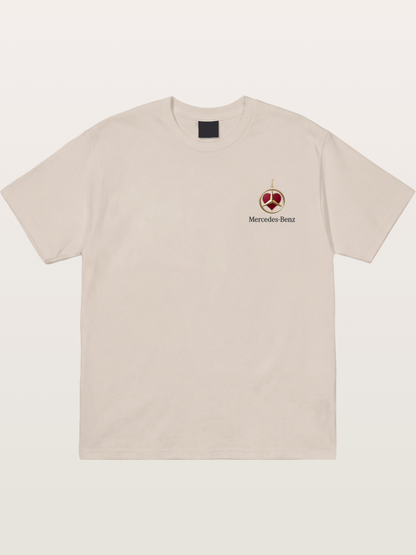 Mercedes Love Logo Art Cotton T-shirt