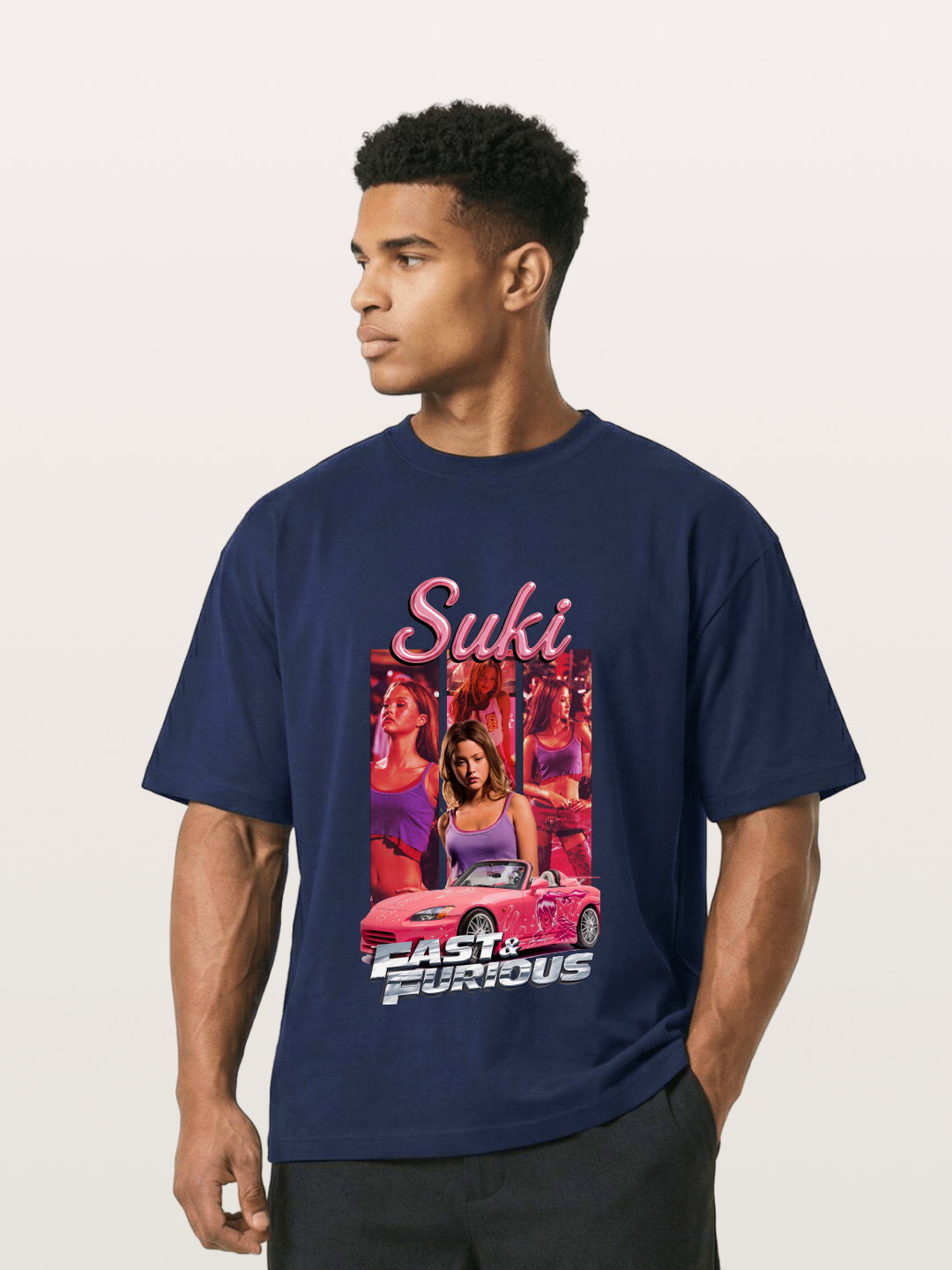 Fast & Furious Pink Crew Gildan T-shirt