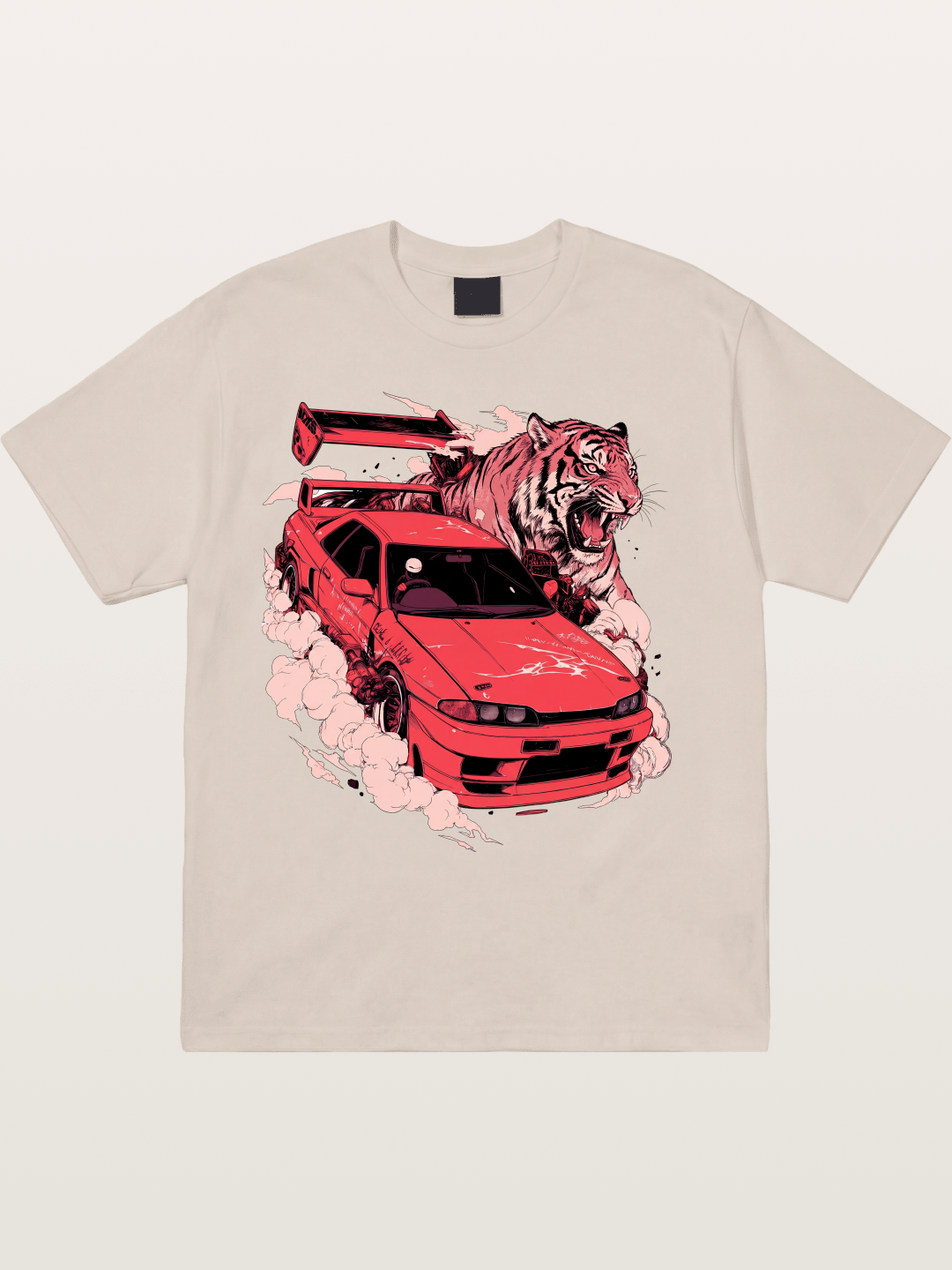 Red Drift Cotton T-shirt