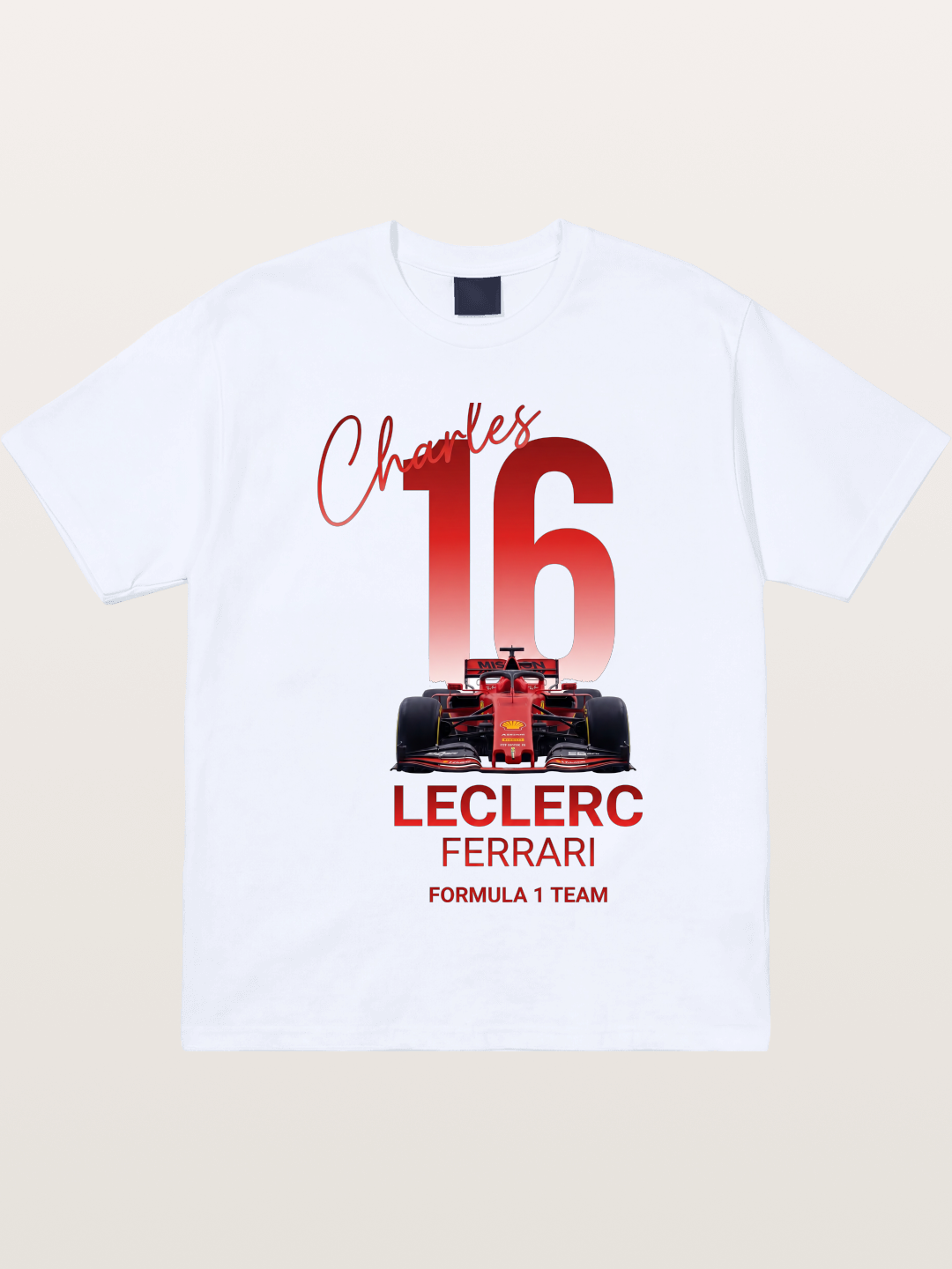 Charles Leclerc Ferrari 16 Art Gildan T-shirt