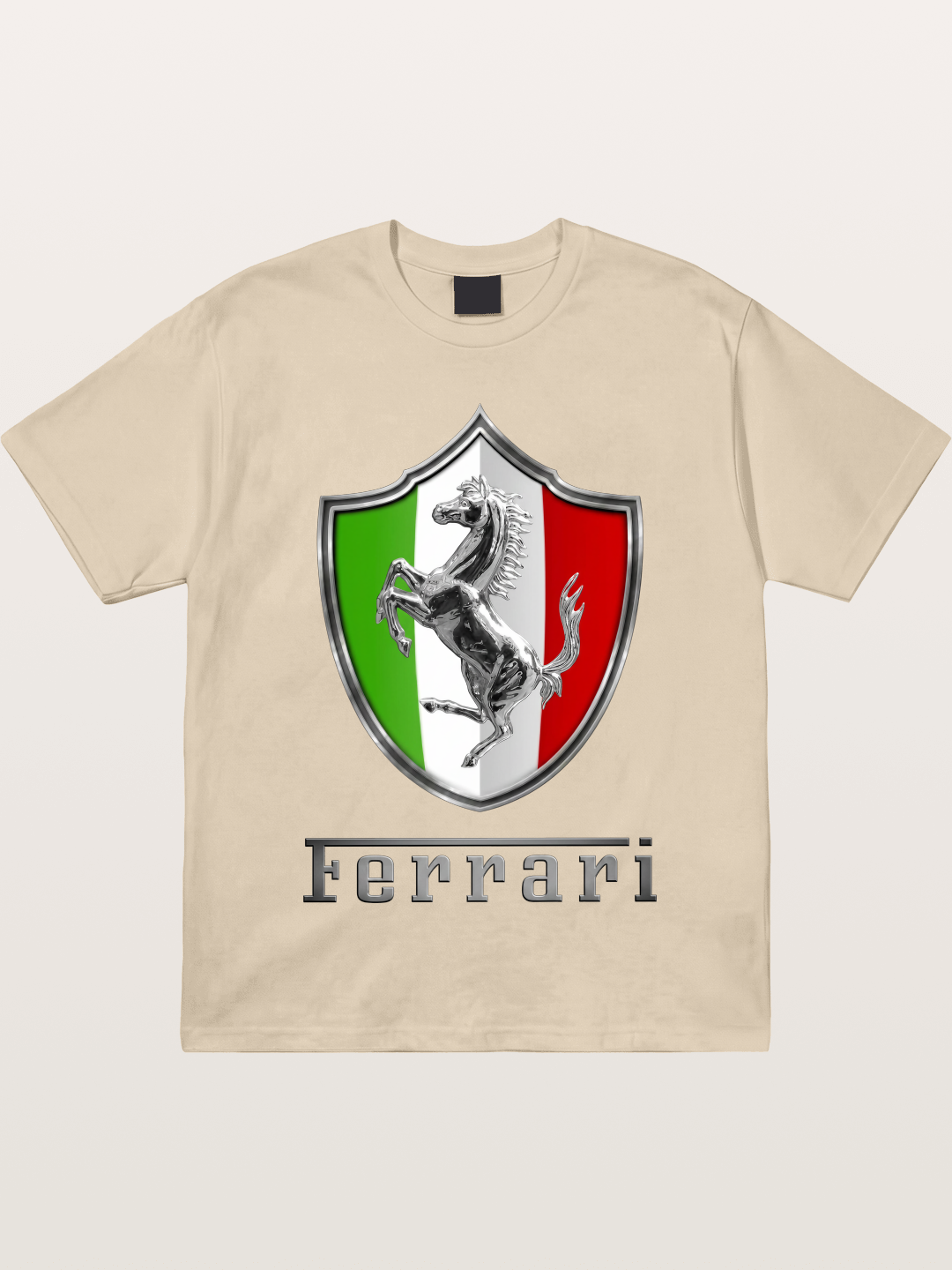 Ferrari Italian Flag Crest Gildan T-shirt