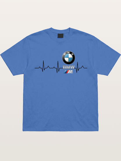 BMW Heartbeat Logo Art Gildan T-shirt