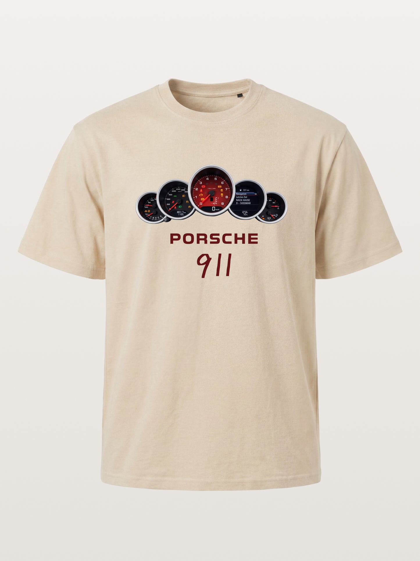 Five Piece Porsche 911 Gauge Cluster Gildan T-shirt